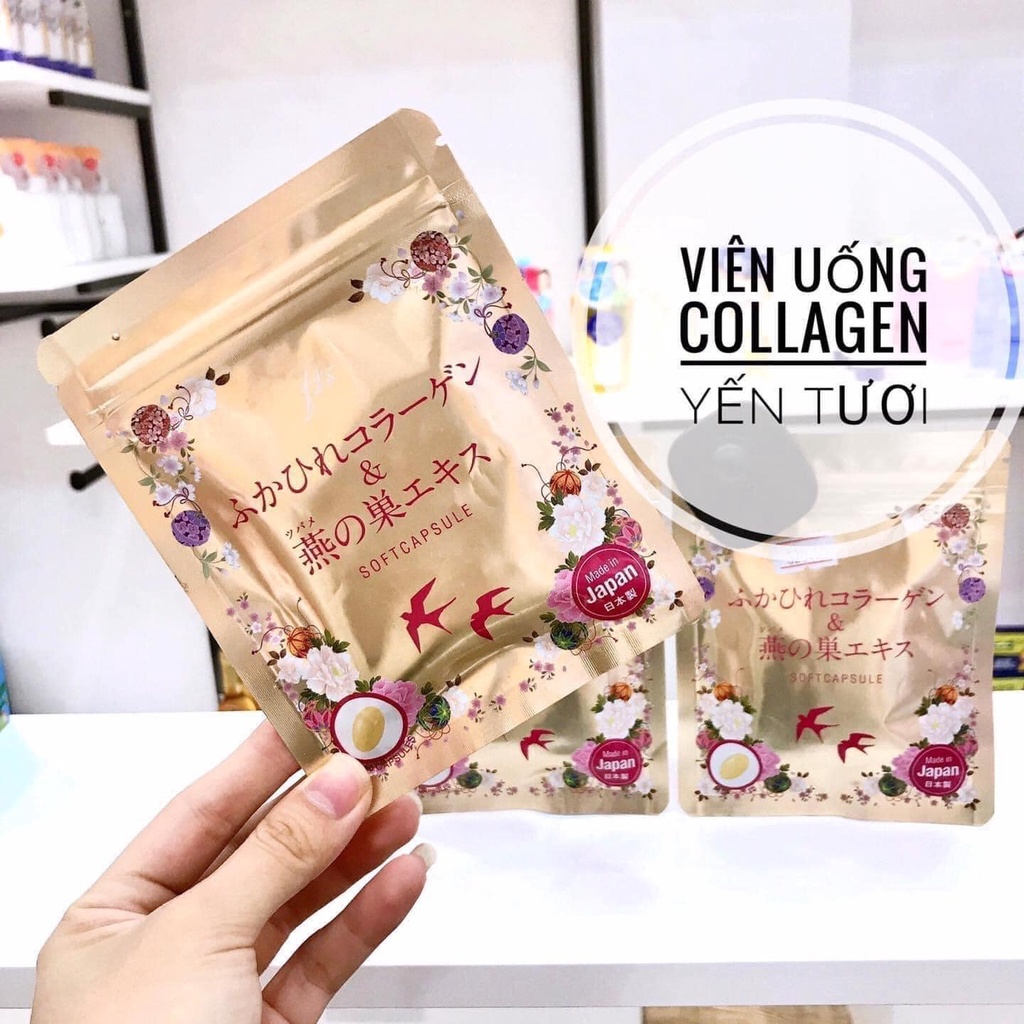 Viên uống Collagen tươi + chiết xuất tổ yến Nhật Pasode 30 viên