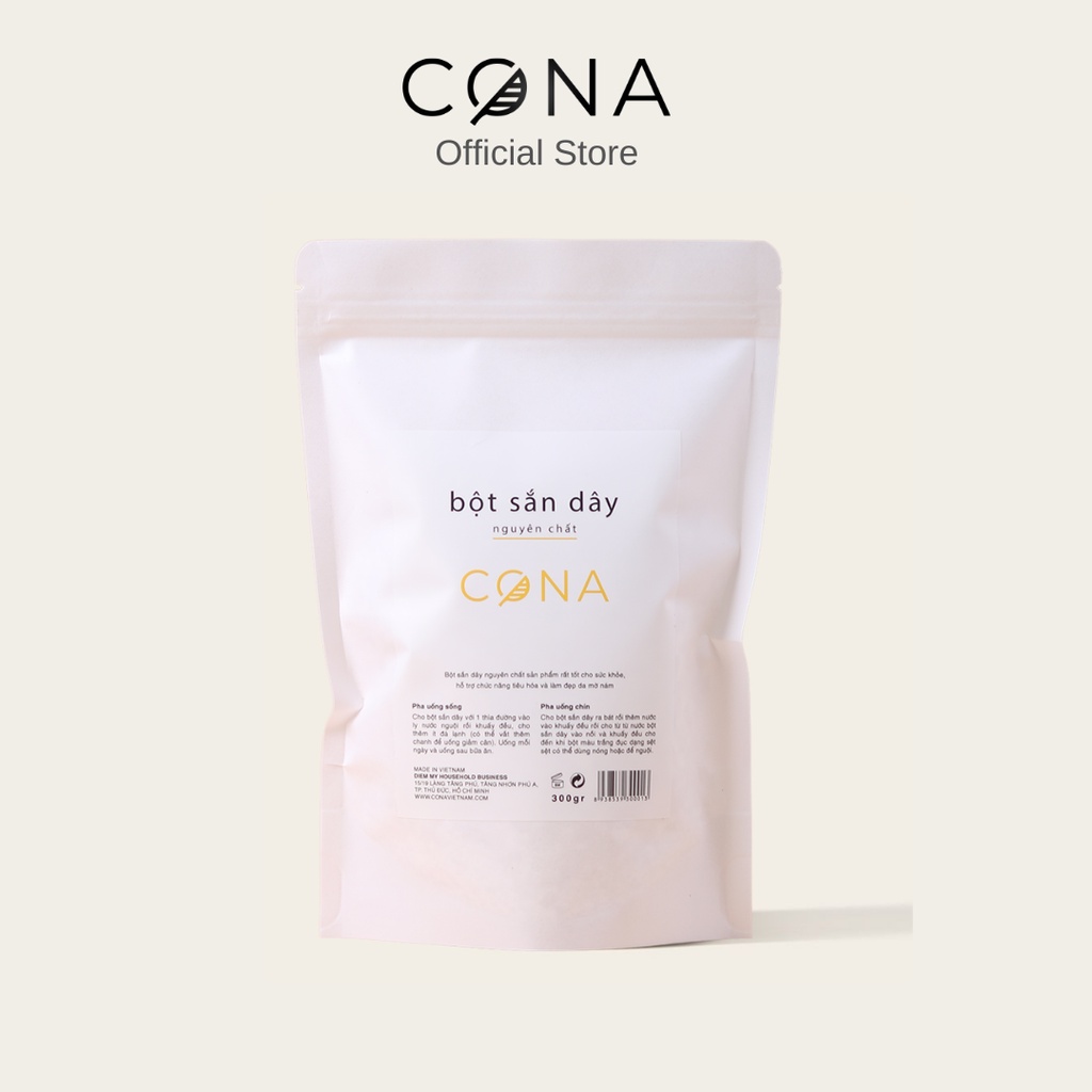 Bột sắn dây nguyên chất CONA 300g tốt cho sức khỏe, làm đẹp da, tăng kích thước vòng 1, không pha trộn
