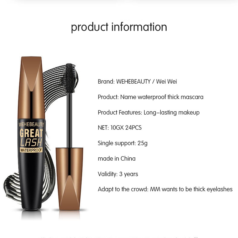 Mascara kháng nước chống nhòe chuốt mi dày cong tự nhiên | BigBuy360 - bigbuy360.vn
