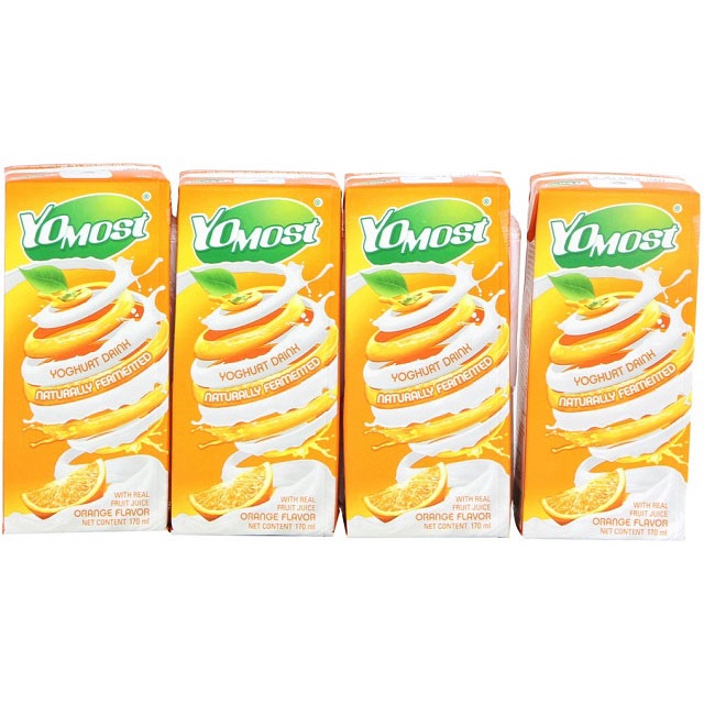 1 Thùng Yomost 2 mùi cam/dâu/việt quất/lựu