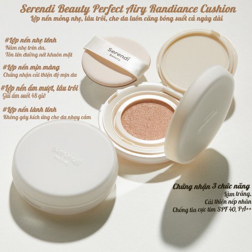 Cushion Pha lê Siêu mỏng nhẹ, tạo lớp nền căng bóng như da ánh trăng  - Hương Chất Cosmetic