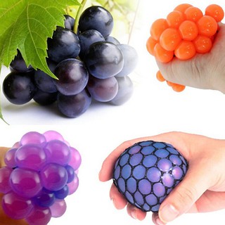 Đồ chơi bóp hình quả bóng mắc lưới thành chùm nho giảm căn thẳng cho trẻ em 