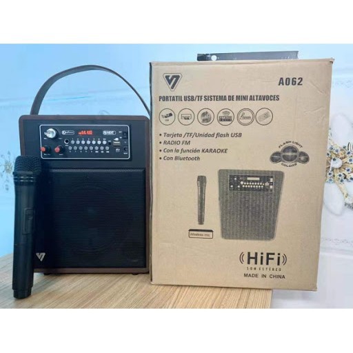 LOA KÉO BLUETOOTH KARAOKE DAILE S8 A062 TẶNG 1 MIC KHÔNG DÂY