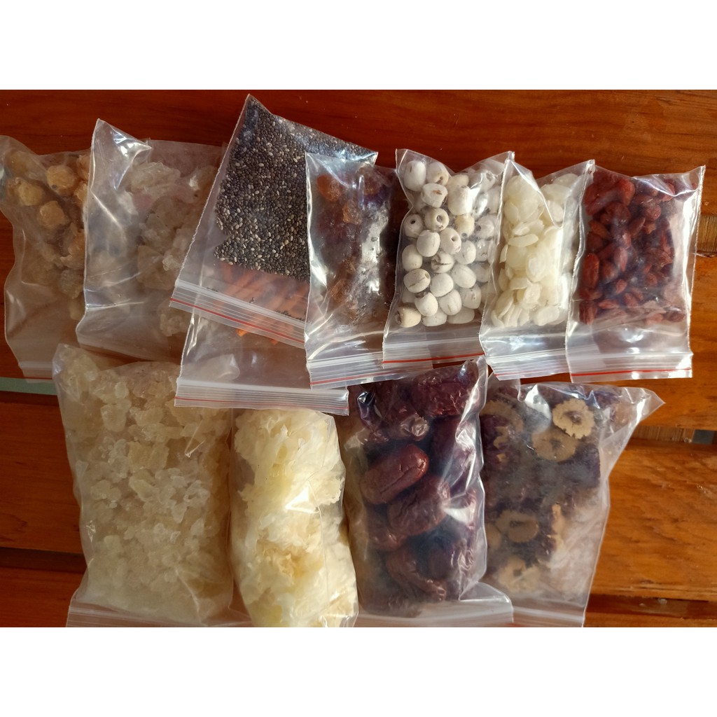 Set Chè dưỡng nhan 500g - 12 nguyên liệu nấu được 20 chai 330ml tặng 1 bịch táo đỏ kèm theo set | BigBuy360 - bigbuy360.vn