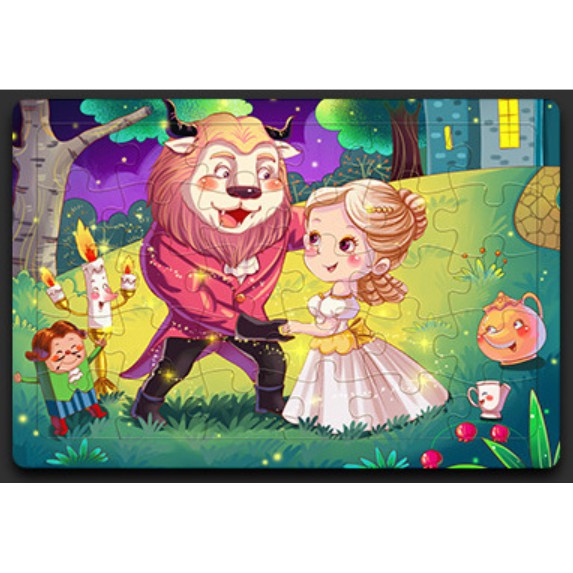 Đồ chơi tranh ghép hình 30 miếng gỗ puzzle - Bộ ghép hình - Đồ chơi xếp hình