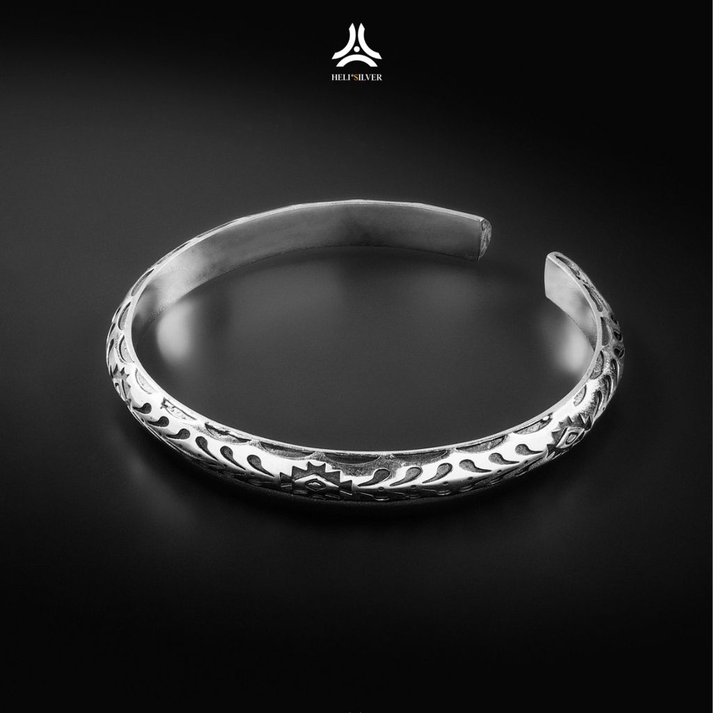 Vòng tay bạc nam, nữ HeliSilver Ancient Dinosaurs S925 VTBN0145