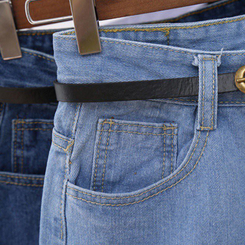 Quần đùi denim lưng cao thời trang cho nữ