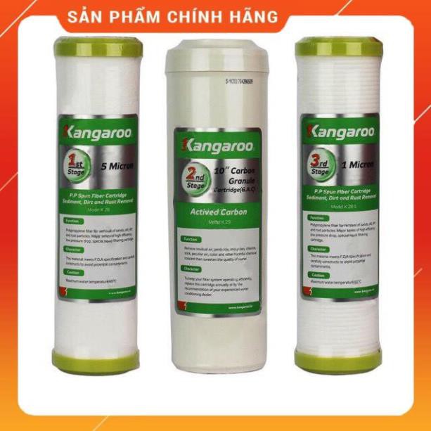 Bộ 3 lõi lọc nước số 1,2,3 Kangaroo chính hãng