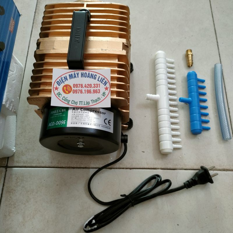 Máy Sủi Khí Ôxy Công Suất 160W/220V , Bơm Sục Oxy Cho Hồ Cá, Bể Cá, Máy Chạy Êm, Giảm Tiếng Ồn
