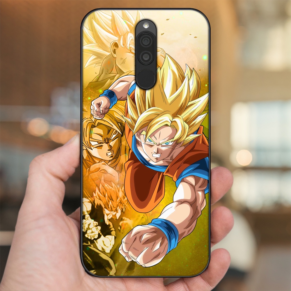 Ốp lưng Xiaomi Redmi 8 viền đen in hình Goku Dragon Ball