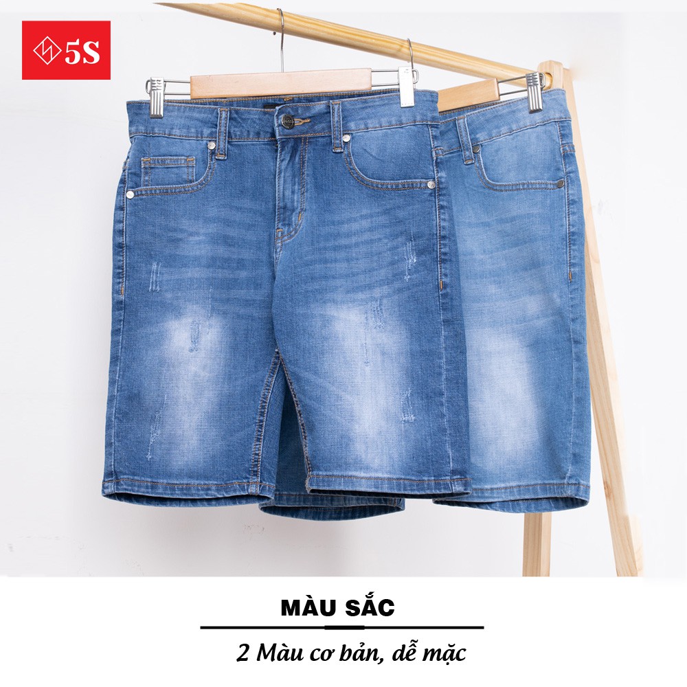 Quần Short Jean Nam 5S (2 mẫu) Chất Cotton Cao Cấp Mềm Nhẹ, Co Giãn Tốt, Thiết Kế Trẻ Trung. | BigBuy360 - bigbuy360.vn