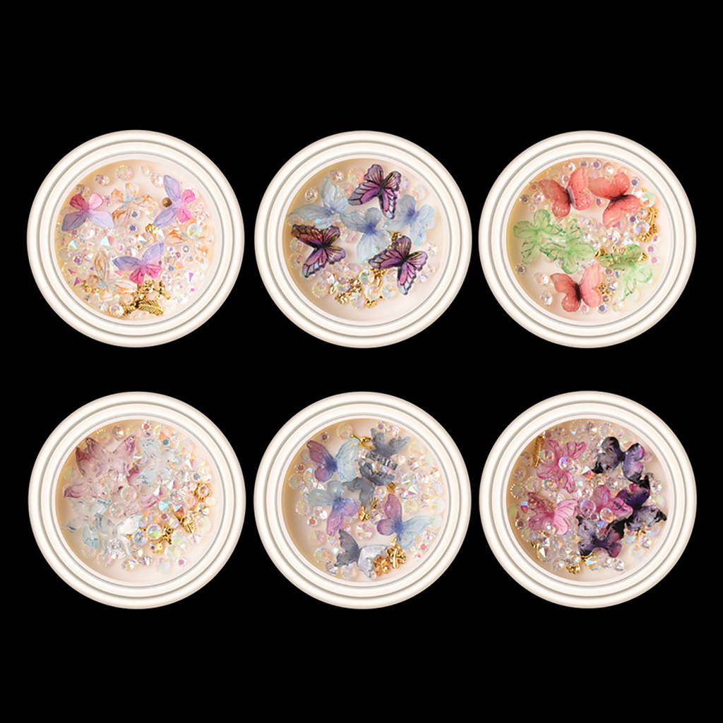 [Hàng mới về] Hộp Phụ Kiện Trang Trí Móng Tay Nghệ Thuật Cho Nữ