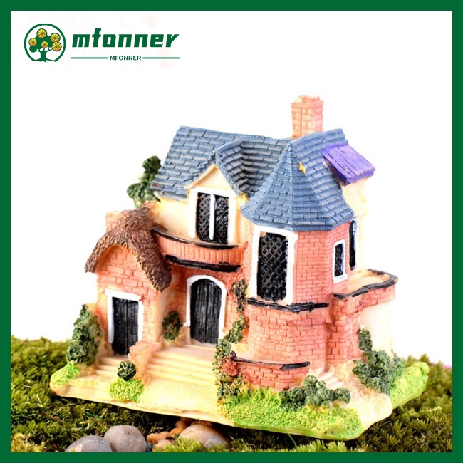 Mô Hình Ngôi Nhà Bằng Nhựa Dùng Trang Trí Tiểu Cảnh