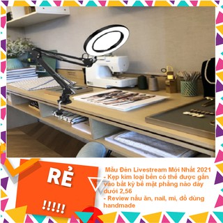 { Mẫu Đèn Livestream Mới Nhất 2021} Đèn Size 20 Có 3 Chế Độ Ánh Sáng Có Kẹp Bàn Tiện Lợi - Nhỏ Gọn - Dễ Dàng Lắp Đặt