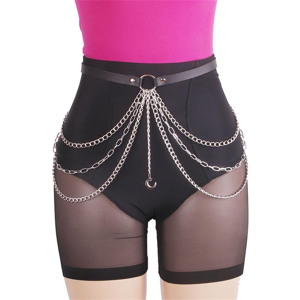 Dây Xích Đeo Hông Nhiều Lớp Phong Cách Punk Thời Trang Cho Nữ