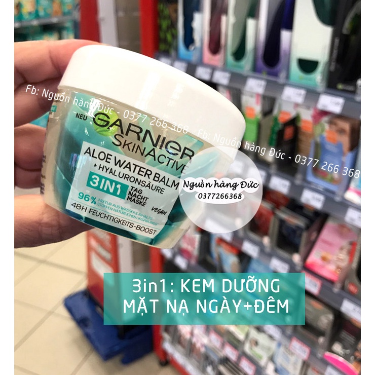 Kem Dưỡng Da Garnier Skin Active kiêm Mặt nạ Ngày & Đêm Garnier Skin Active FEUCHTIGKEITS BOTANISCHES PFL