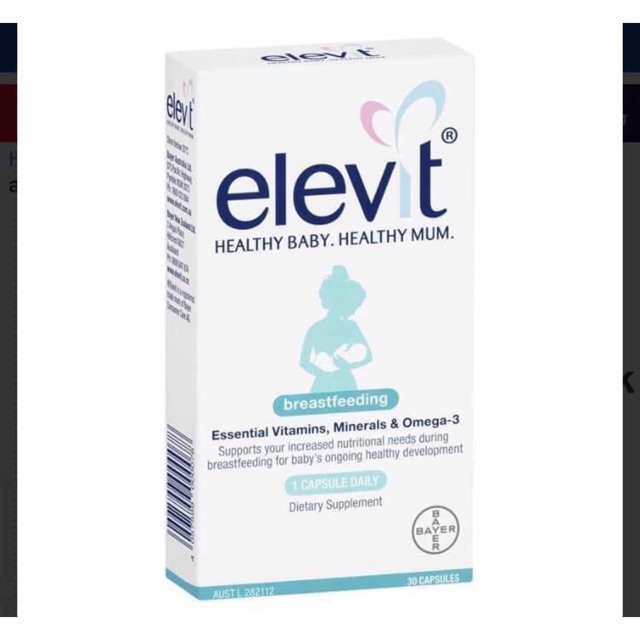 Vitamin Elevit cho các mẹ sau sinh 30v ( hàng úc )