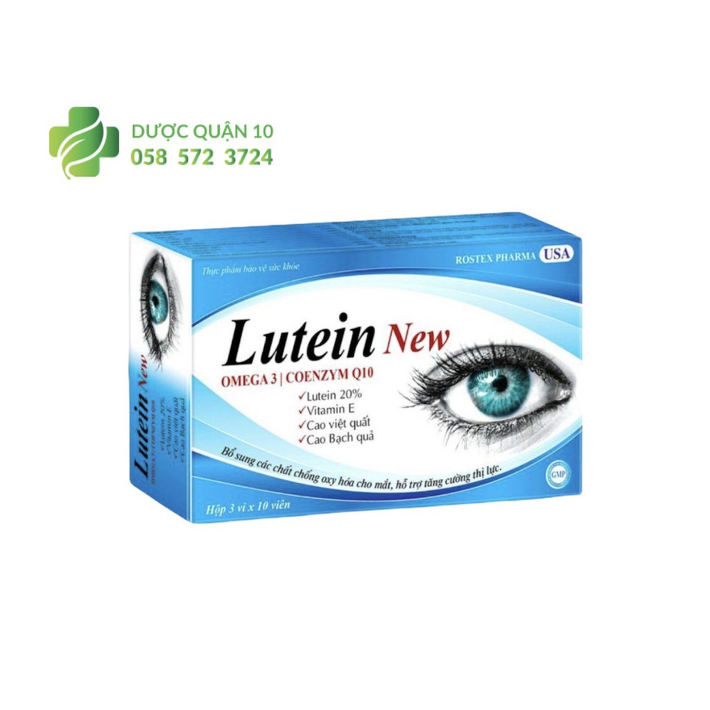 Viên uống bổ mắt Lutein New Omega 3 giảm khô mắt, mờ mắt, mỏi mắt, tăng cường thị lực