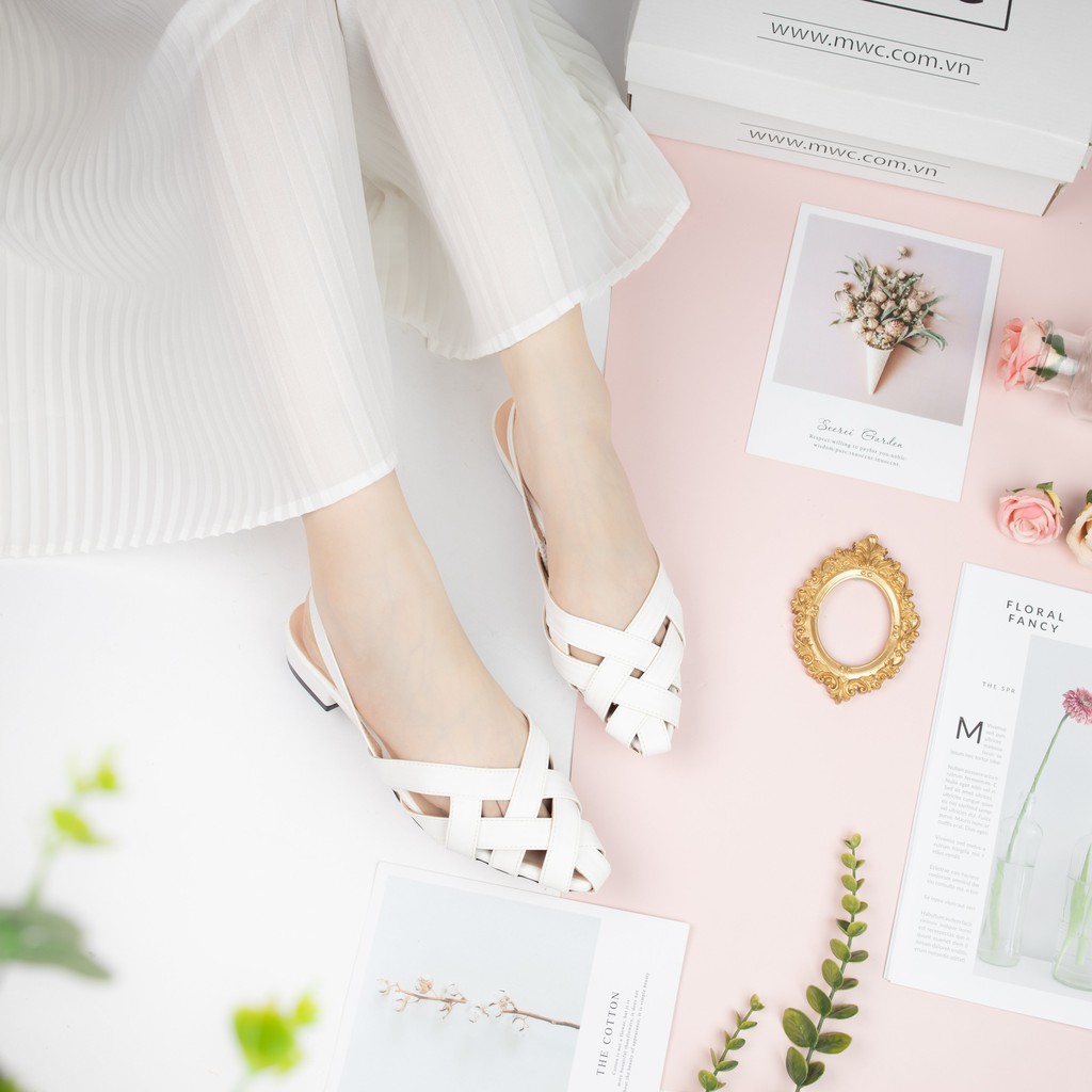 Giày búp bê nữ quai đan mũi rọ MWC NUBB- 2196 | BigBuy360 - bigbuy360.vn