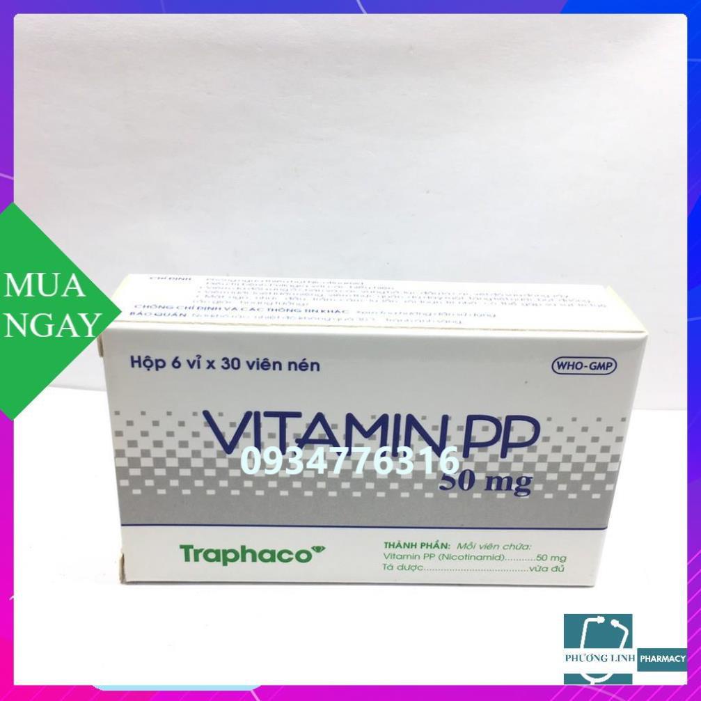 Vitamin PP hộp 6 vỉ x 30 viên
