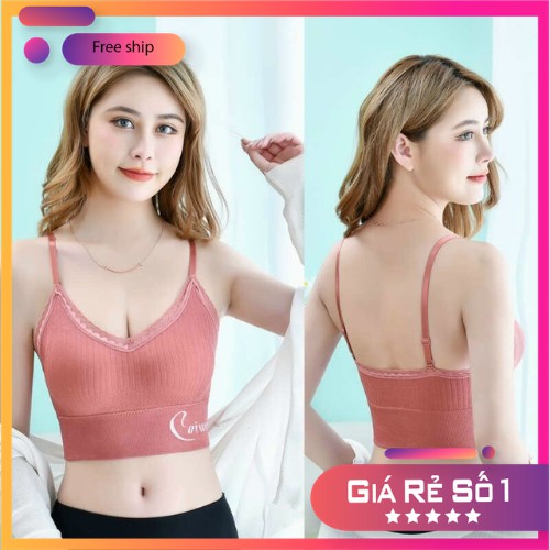 Áo Bra Tập Gym Yoga ❤️RẺ ĐẸP❤️ Áo Lót Nữ Kèm Mút Gân Tăm Ctoptop Tôn Vòng 1 Gợi Cảm