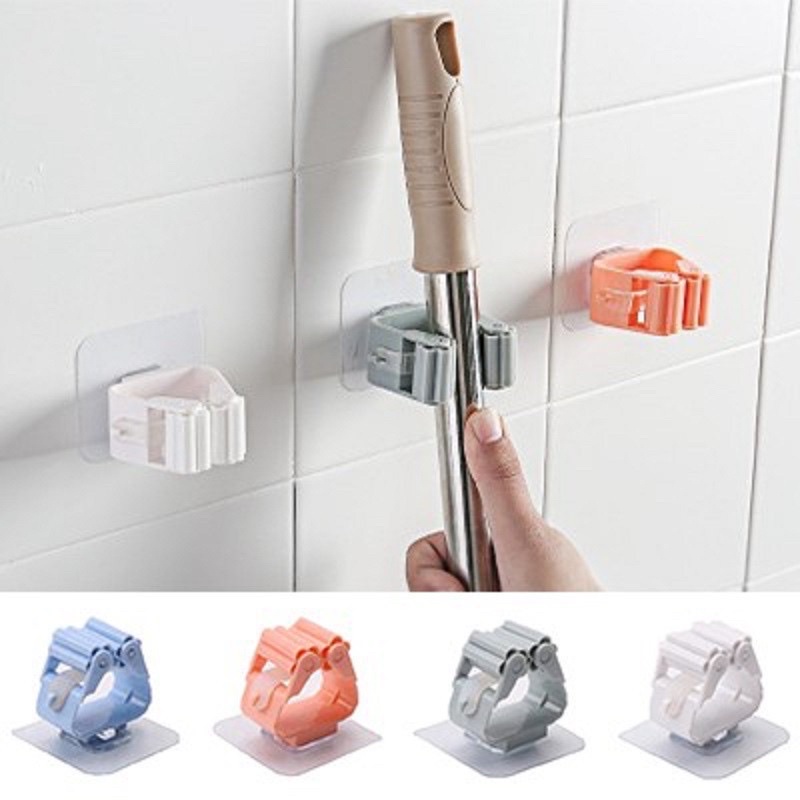 Móc dán tường treo cây lau nhà , chổi đa năng