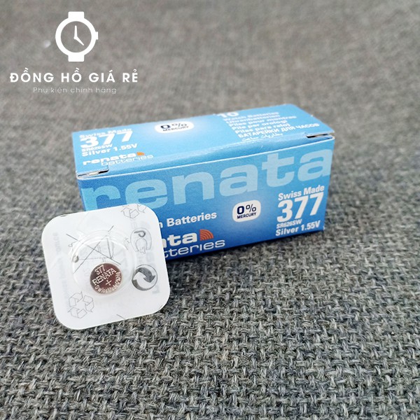 [SALE] Pin đồng hồ đeo tay 377 - SR626SW Renata (vỉ 1 viên)