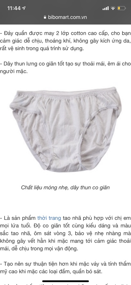 Quần lót cotton giấy cao cấp Procare gói 5 chiếc