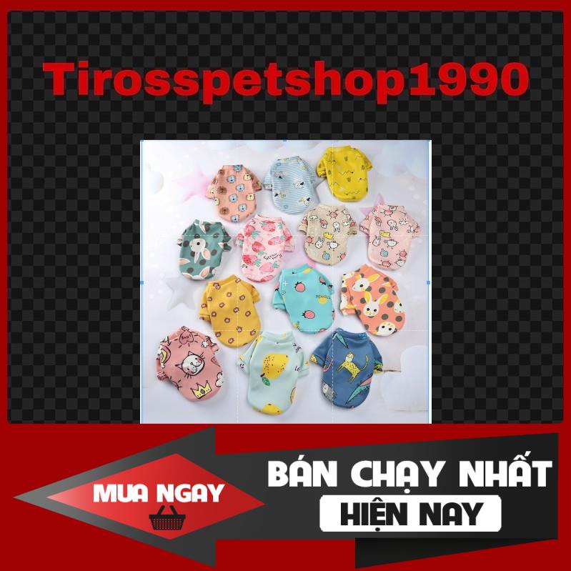 Áo thú cưng thu đông họa tiết hoạt hình xinh xắn