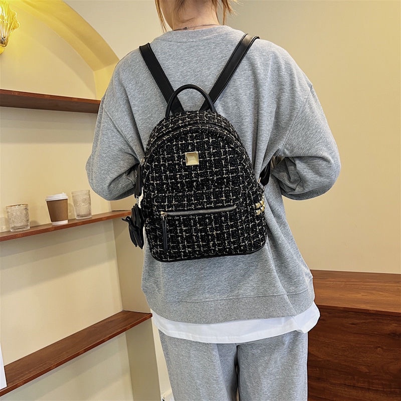 Balo Vải Dạ 2 Màu Bao Đẹp Tặng Kèm Móc Khoá