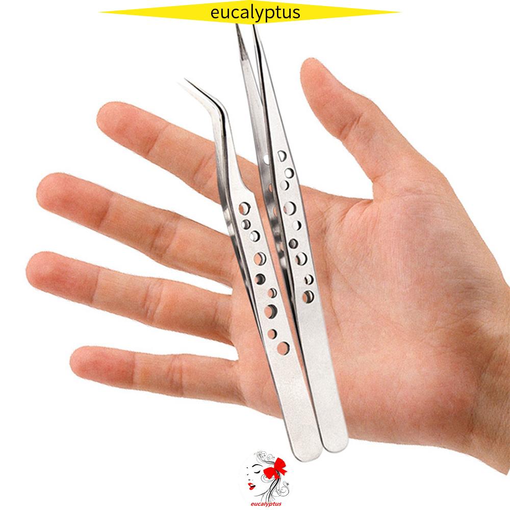 Nhíp Cong/Thẳng Lông Mi Bằng Thép Không Gỉ Tiện Dụng Hợp Thời Trang|Hân hạnh