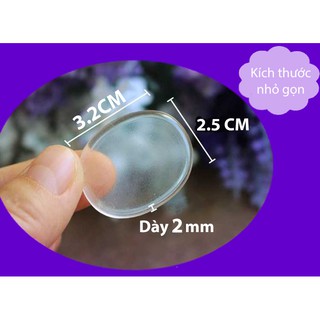 Bộ 6 miếng dán tròn silicon cho giày chật (dán trong giày và mũi giày)