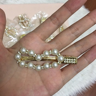 kẹp tóc to hột ngọc kèm đá