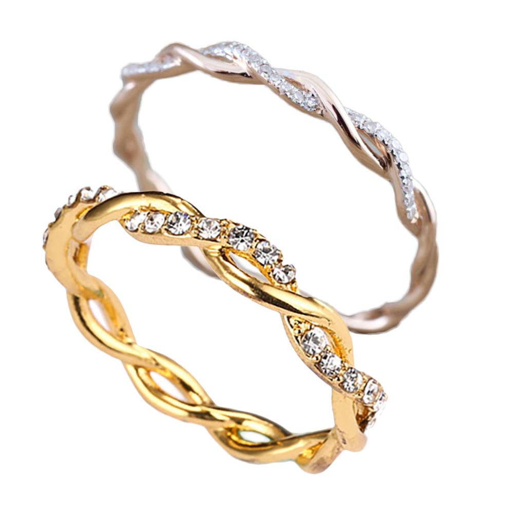 Nhẫn Nữ Mạ Vàng 14K Đính Đá Pha Lê Thời Trang