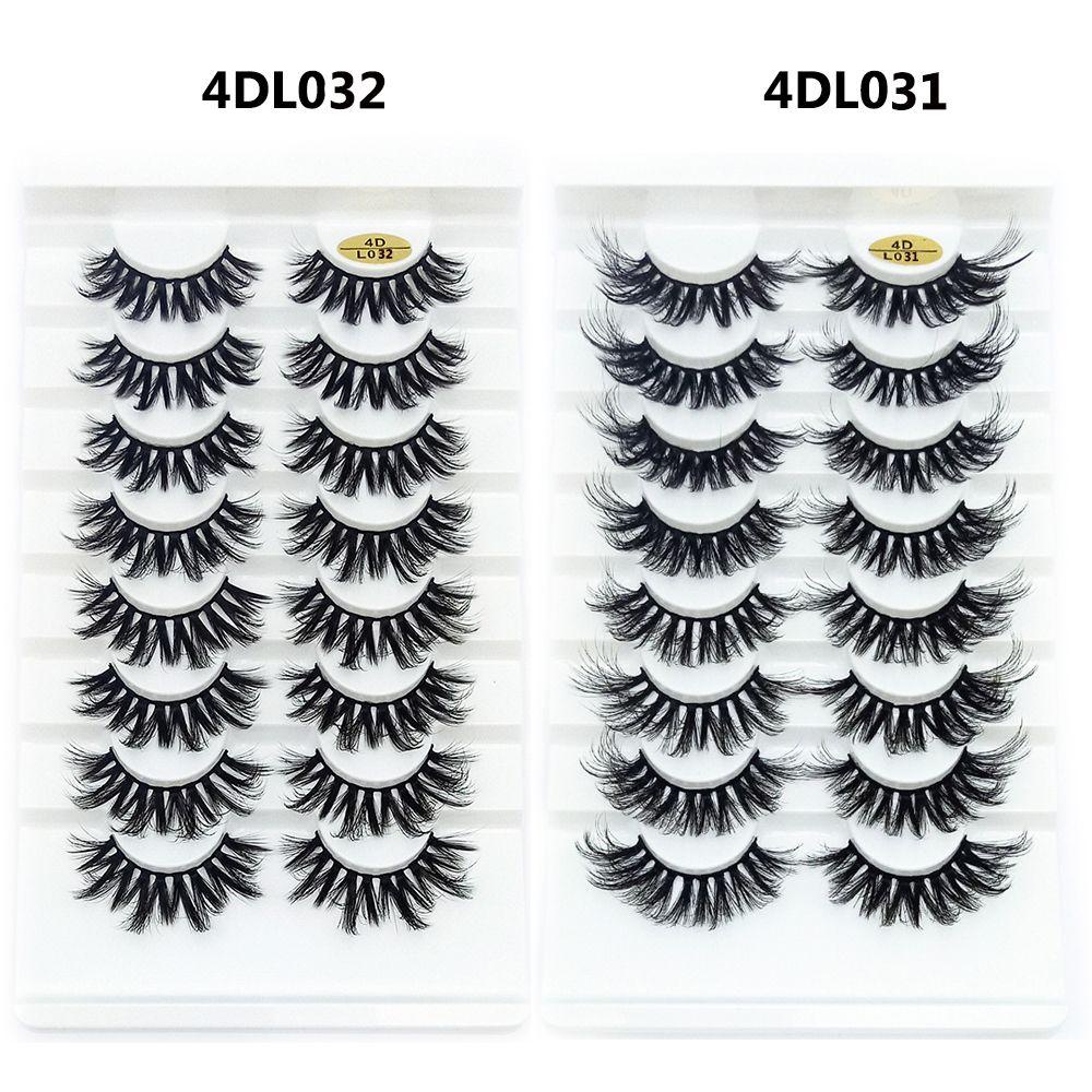 Set 8 Cặp Lông Mi Giả Nhiều Lớp Tạo Hiệu Ứng Trang Điểm Tự Nhiên 4D SKONHED Dành Cho Bạn Nữ