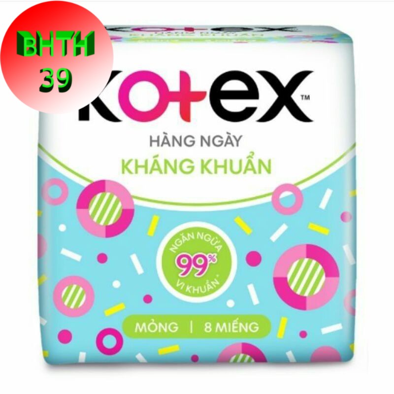 Băng vệ sinh Kotex hàng ngày (gói 8 miếng)