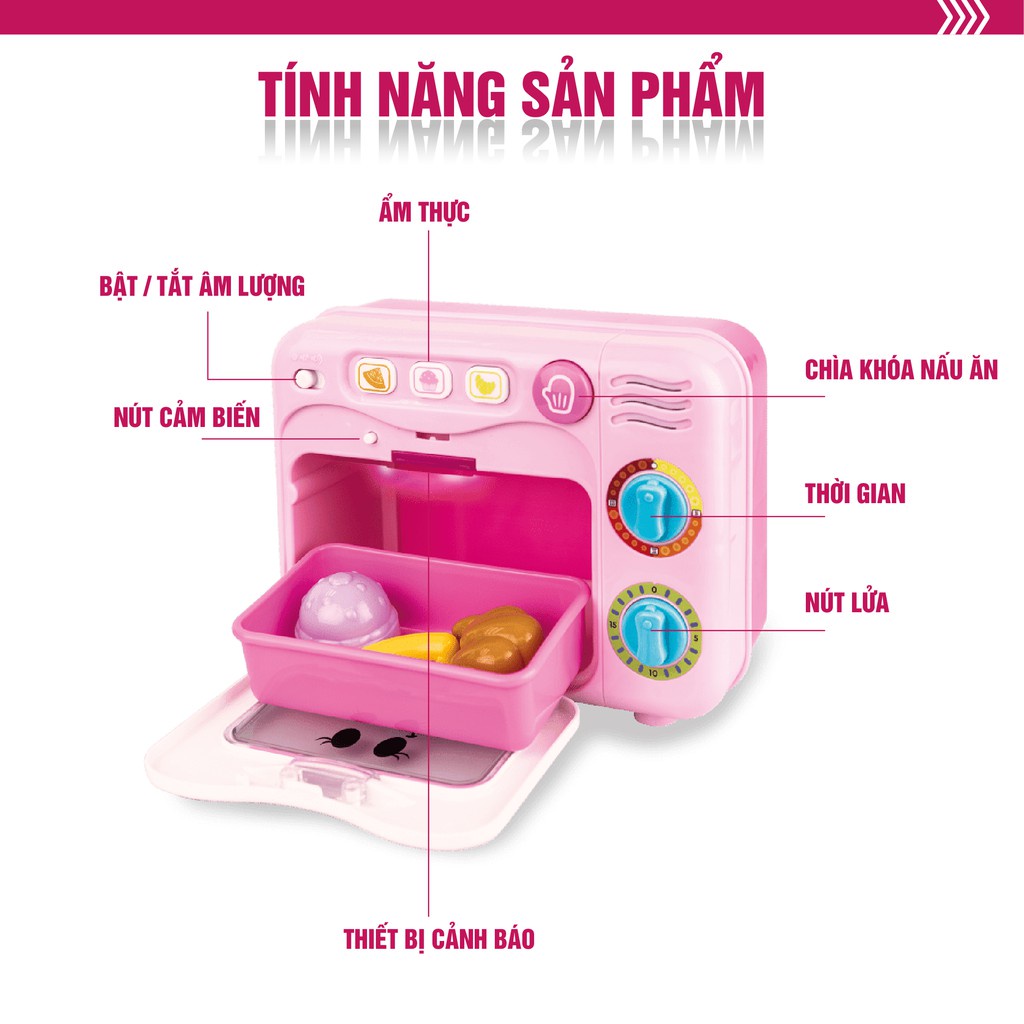 FREE SHIP !!! Bộ đồ chơi nướng bánh có đèn nhạc Winfun 0761