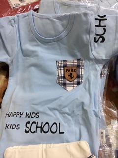 Bộ school cho bé trai giá cũ 150k
