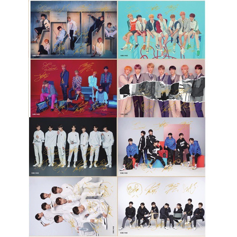 Ảnh treo tường poster BTS 8 tấm