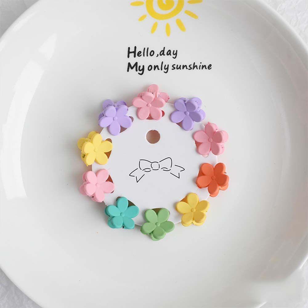 Set Kẹp Tóc Móng Vuốt Hình Thỏ Màu Kẹo Thời Trang Cho Nữ