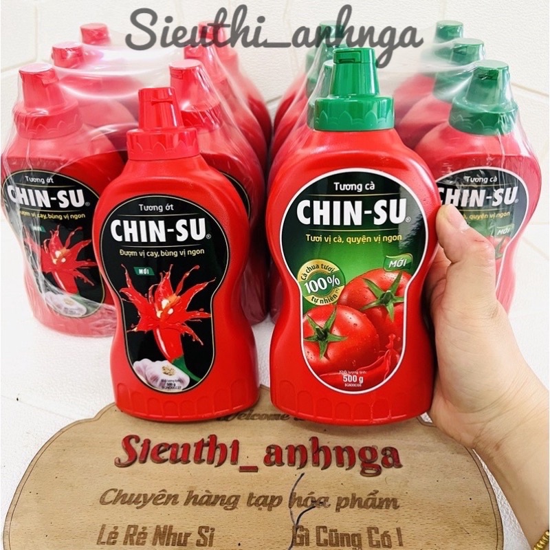 Tương Ớt/Tương Cà Chin-Su Chai 500G
