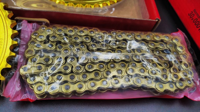 sên nhông đĩa Ex150 Scopion vàng ( cao cấp)