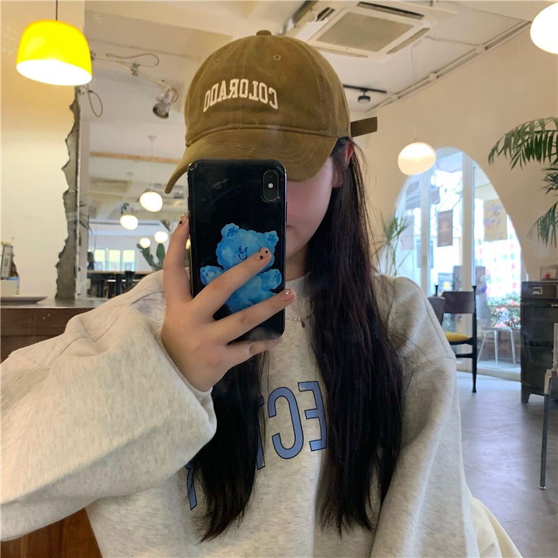 Mũ Lưỡi Trai Thêu Chữ Chất Liệu Cotton Thời Trang Dành Cho Nữ