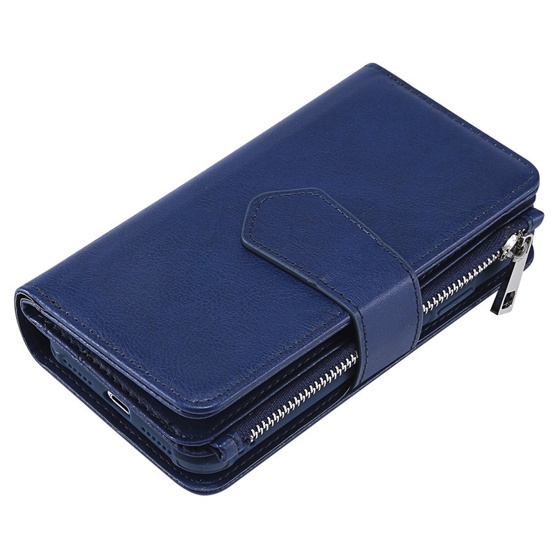 Apple IPhone X 8 7 Plus I7 + I8 + Khóa Kéo Mới Nhất Có Thể Tách Rời Bao Da Từ Tính Bảo Vệ Toàn Diện Với Khe Cắm Thẻ | BigBuy360 - bigbuy360.vn