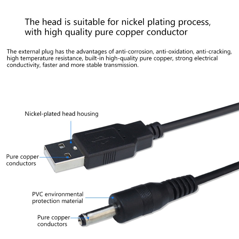 Dây Cáp Sạc Chuyển Đổi Usb Sang Dc 3.5 Cho Loa Nhỏ