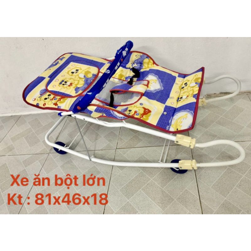 (Có Mùng) XE NẰM, ĐẨY, NHÚN ĂN BỘT SIZE LỚN CHO BÉ HIỆU HOÀNG THÀNH