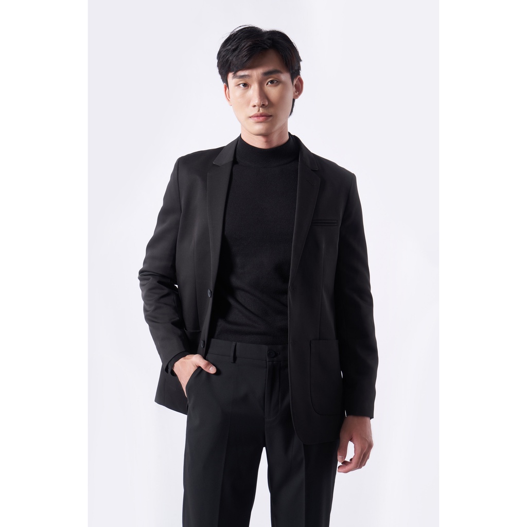 Áo Vest Blazer Nam Tay Dài Trơn Form Fitted - Routine 10F22VES002