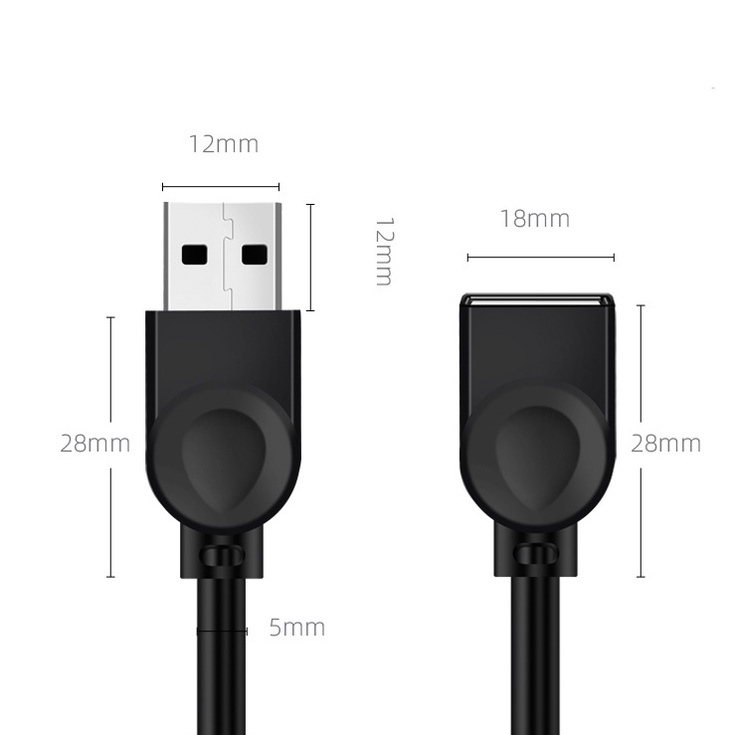 Dây Cáp Đồng Bộ Dữ Liệu Mở Rộng USB 2.0 Male Sang Female, 1.5m 3m 5m Dành Cho PC Laptop