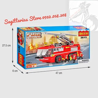 LEGO Lắp Ráp Xe Thang Cứu Hỏa ( 424 Miếng )