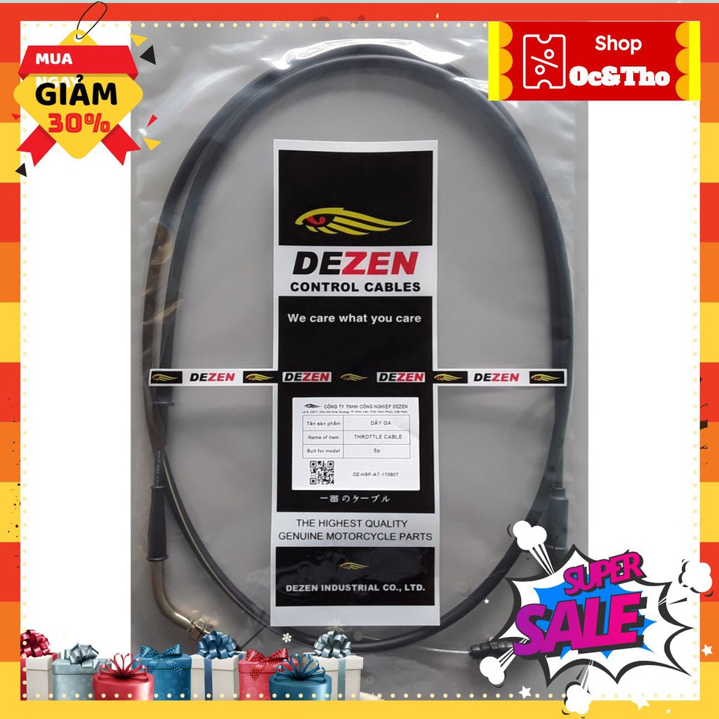$$$ Dây ga SH nhập Ý hãng Dezen Mã sản phẩm: DZ-HSH-AT-001 - Hàng chất lượng cao - Giá tốt nhất